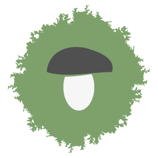 Illustratie: Paddenstoelenhaag